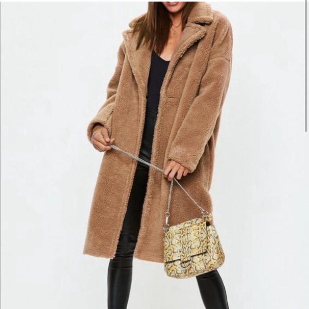 Chunky Teddy Coat - Camel